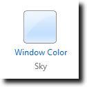 Selectați Setarea culorii ferestrelor