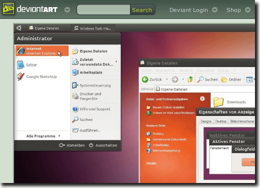 Ubuntu Temă ușoară Deviantart