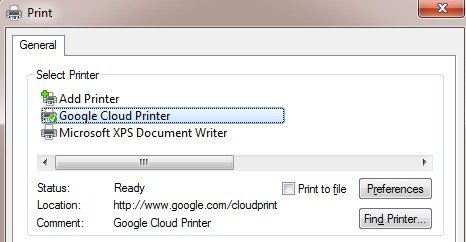Printr-un șofer de imprimare în cloud