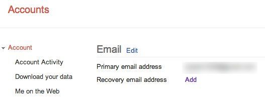 Adresa de e-mail de recuperare