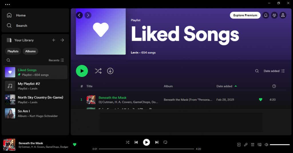 Cum să amestecați o listă de redare Spotify pe imaginea de pe desktop 2