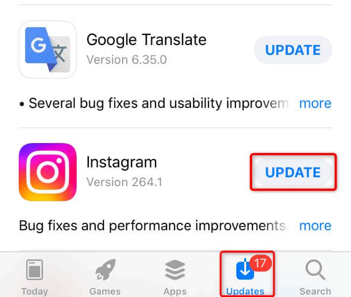 Actualizați aplicația Instagram pe imaginea dvs. Android sau Apple iPhone (iOS) 2